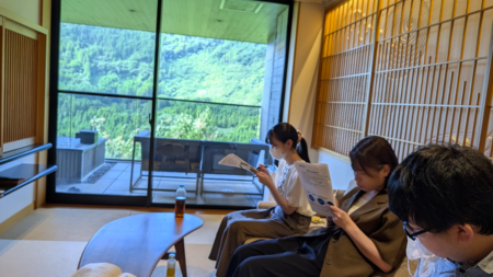 メンバー4人で行く！はじめての社員合宿＠大分県奥日田